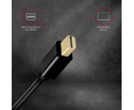 AXAGON RVDM-HI14C2 Konwerter/kabel aktywny Mini DP > HDMI 1.4 kabel 1.8m4K/30Hz - 1485476 - zdjęcie 3